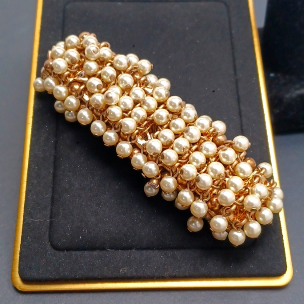 J CREW simulated Pearl multi stranded Bracelet